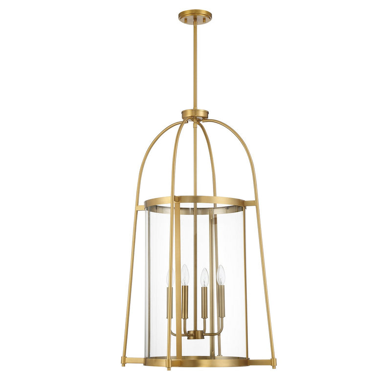 Savoy House 3-2406-4-322 Four Light Pendant, Warm Brass
