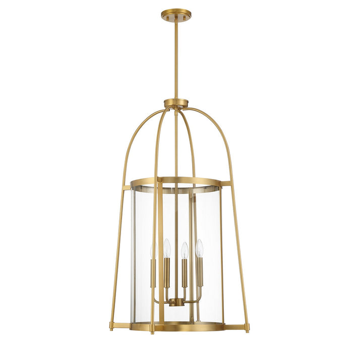Savoy House 3-2406-4-322 Four Light Pendant, Warm Brass