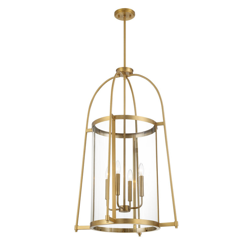 Savoy House 3-2406-4-322 Four Light Pendant, Warm Brass