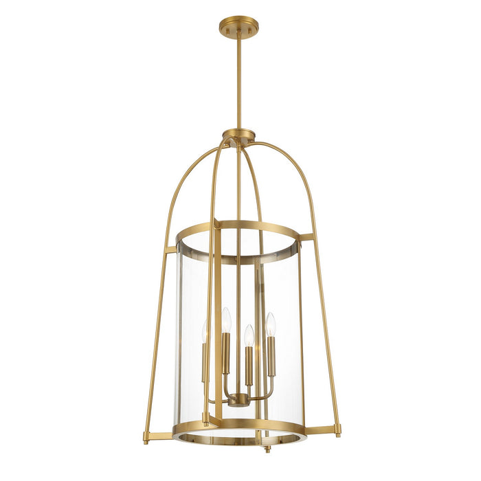 Savoy House 3-2406-4-322 Four Light Pendant, Warm Brass