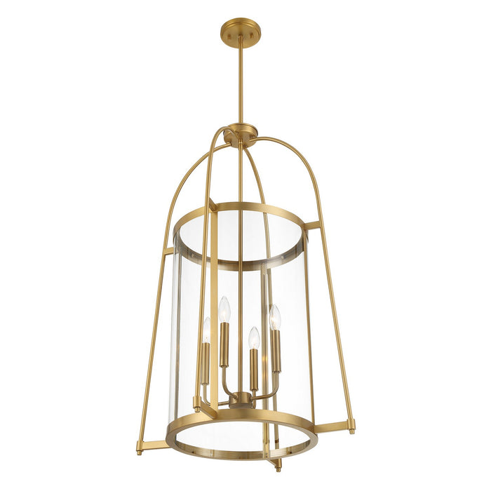 Savoy House 3-2406-4-322 Four Light Pendant, Warm Brass