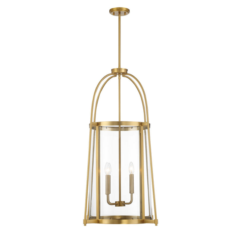 Savoy House 3-2406-4-322 Four Light Pendant, Warm Brass