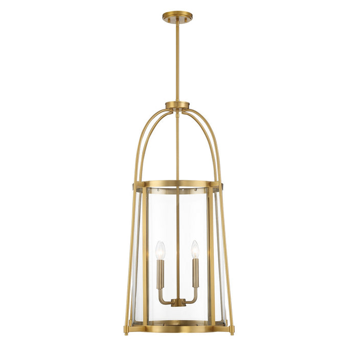 Savoy House 3-2406-4-322 Four Light Pendant, Warm Brass