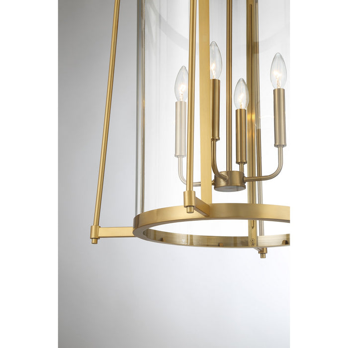 Savoy House 3-2406-4-322 Four Light Pendant, Warm Brass