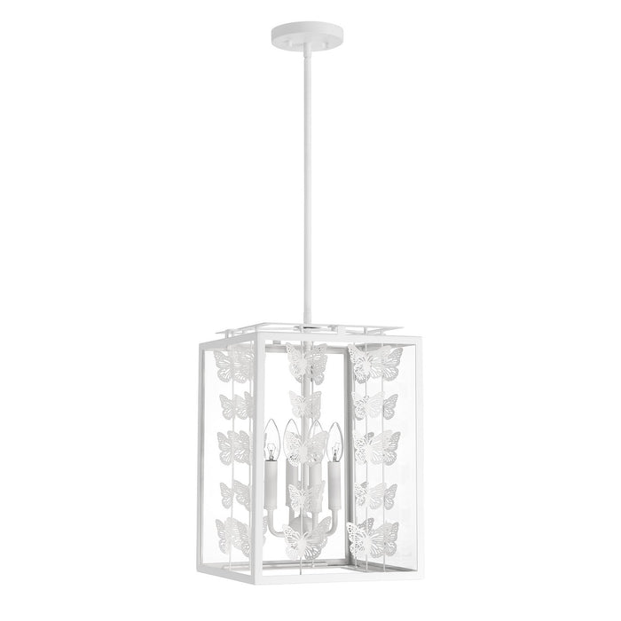 Savoy House 3-4197-4-83 Four Light Pendant, Bisque White