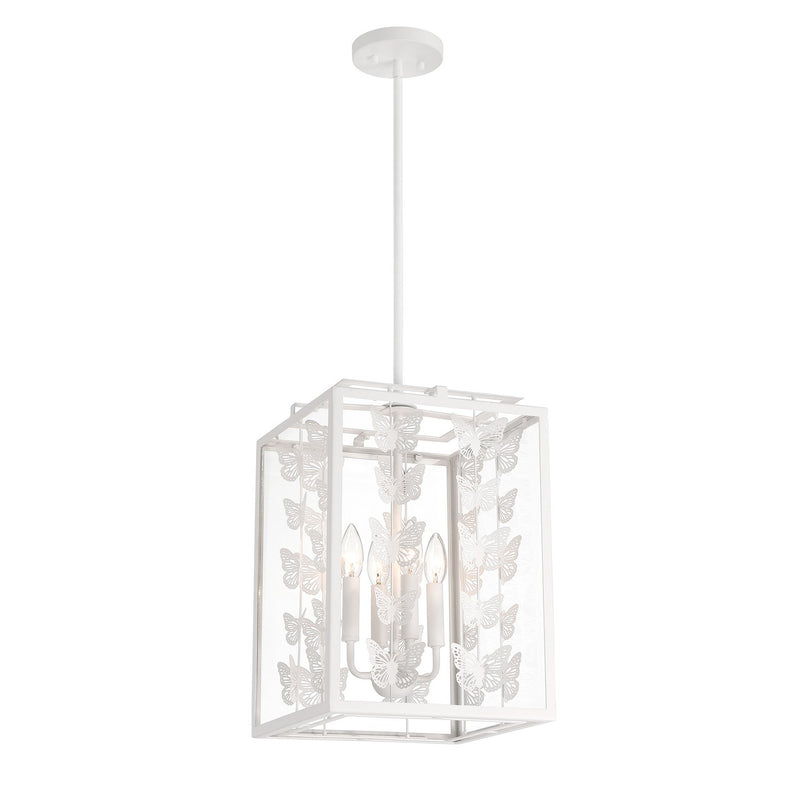 Savoy House 3-4197-4-83 Four Light Pendant, Bisque White