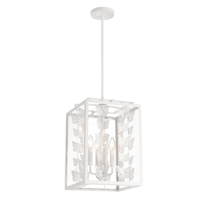 Savoy House 3-4197-4-83 Four Light Pendant, Bisque White