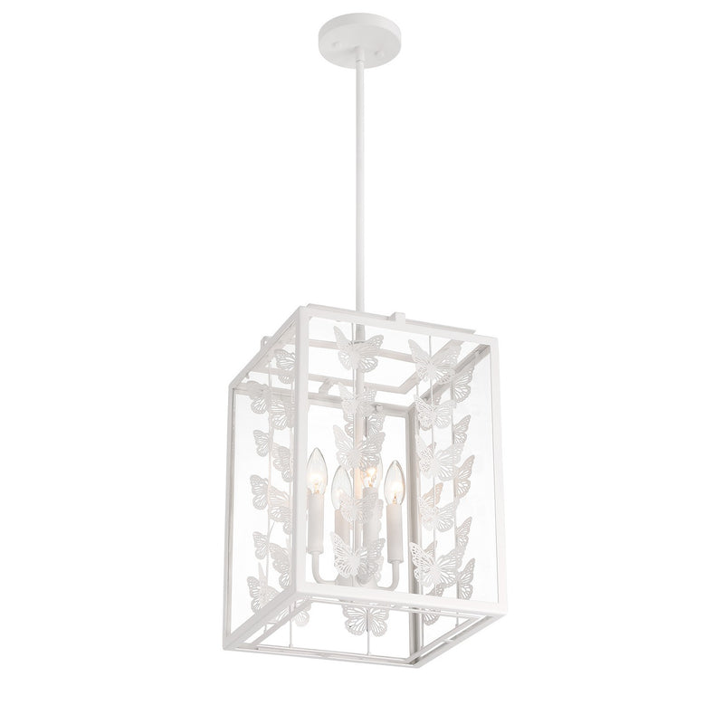 Savoy House 3-4197-4-83 Four Light Pendant, Bisque White