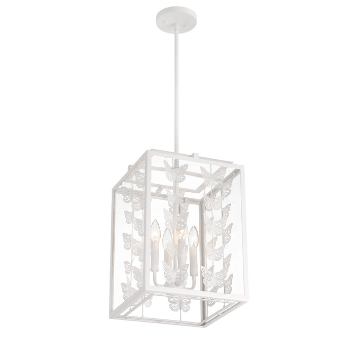Savoy House 3-4197-4-83 Four Light Pendant, Bisque White
