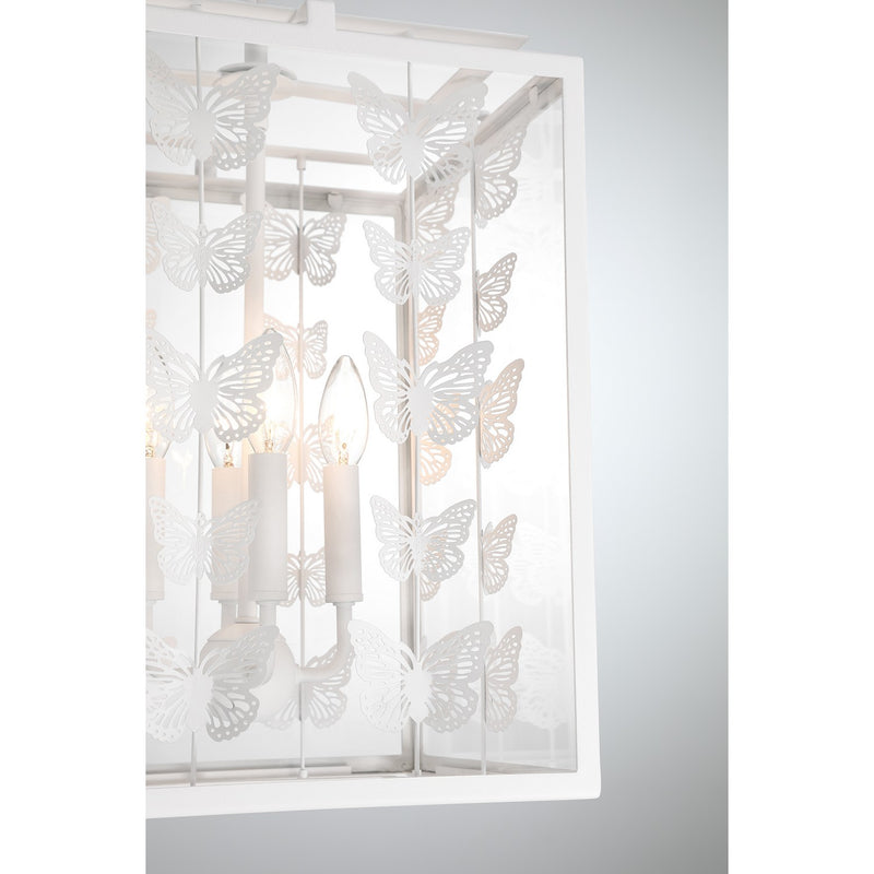 Savoy House 3-4197-4-83 Four Light Pendant, Bisque White