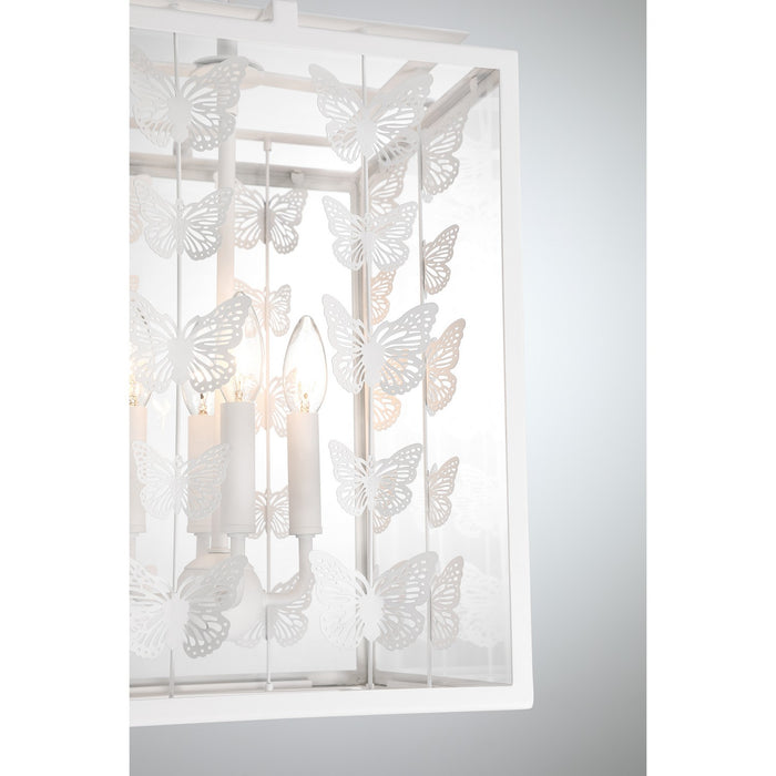 Savoy House 3-4197-4-83 Four Light Pendant, Bisque White