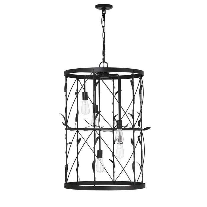 Savoy House 3-6599-5-89 Five Light Pendant, Matte Black
