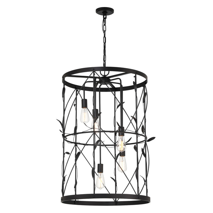 Savoy House 3-6599-5-89 Five Light Pendant, Matte Black