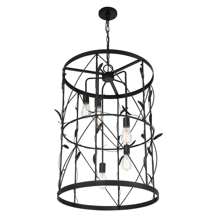 Savoy House 3-6599-5-89 Five Light Pendant, Matte Black