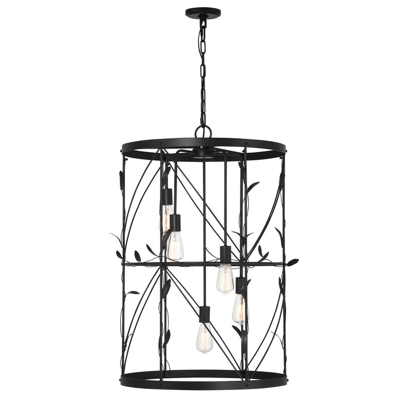 Savoy House 3-6599-5-89 Five Light Pendant, Matte Black