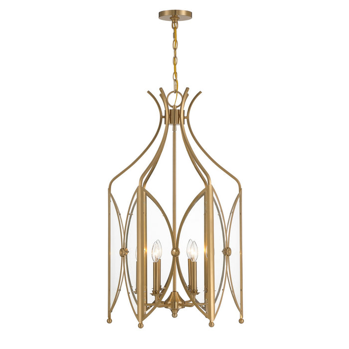 Savoy House 3-6802-6-127 Six Light Pendant, Noble Brass