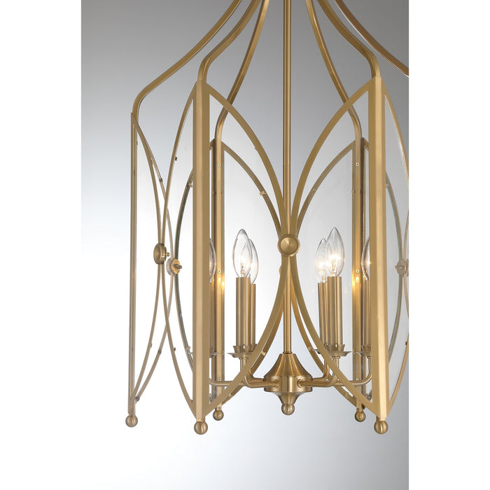Savoy House 3-6802-6-127 Six Light Pendant, Noble Brass