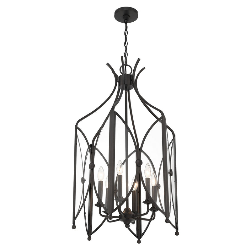 Savoy House 3-6802-6-188 Six Light Pendant, Black Tourmaline