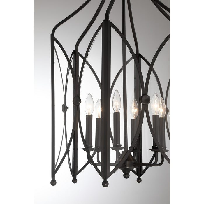 Savoy House 3-6802-6-188 Six Light Pendant, Black Tourmaline