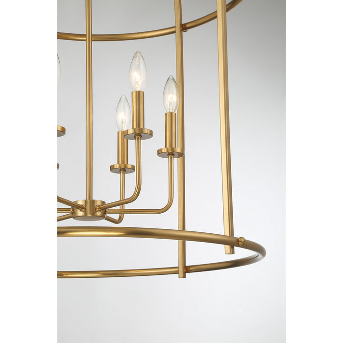 Savoy House 3-7388-6-322 Six Light Pendant, Warm Brass