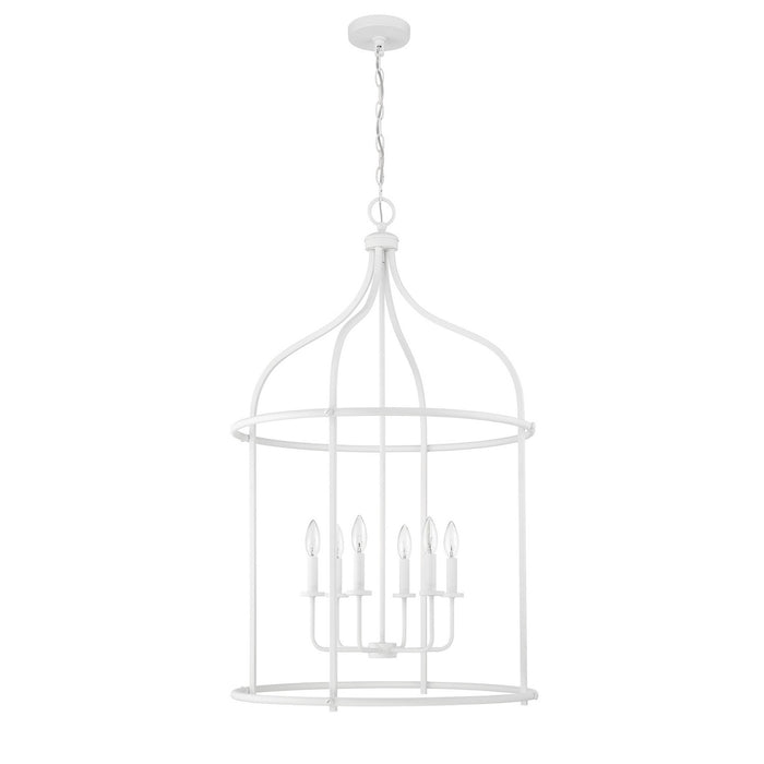 Savoy House 3-7388-6-83 Six Light Pendant, Bisque White