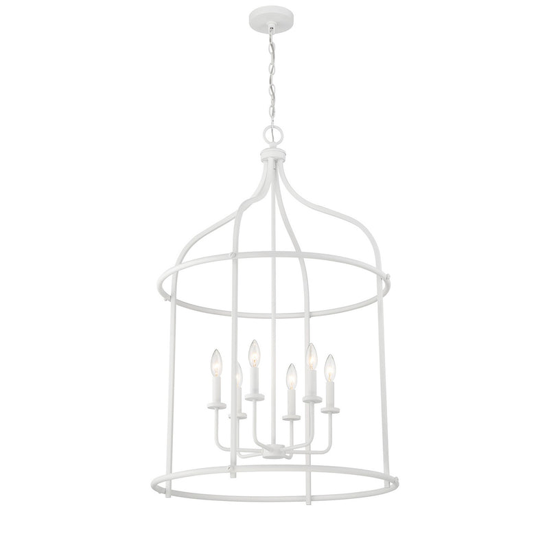 Savoy House 3-7388-6-83 Six Light Pendant, Bisque White