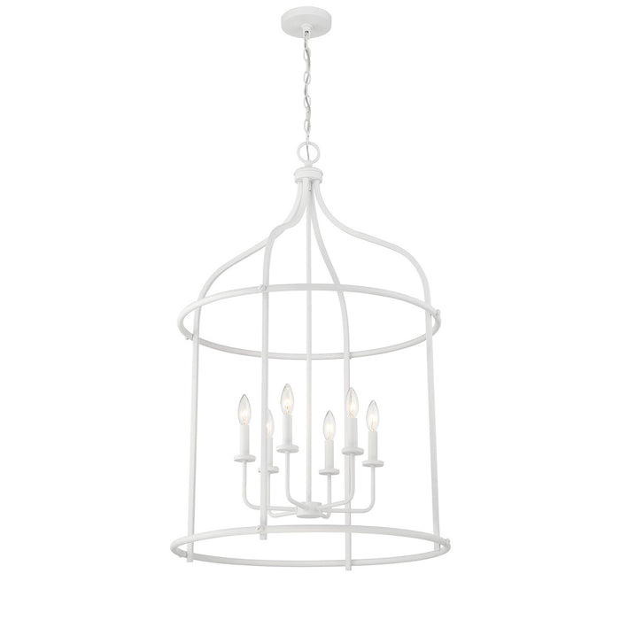 Savoy House 3-7388-6-83 Six Light Pendant, Bisque White