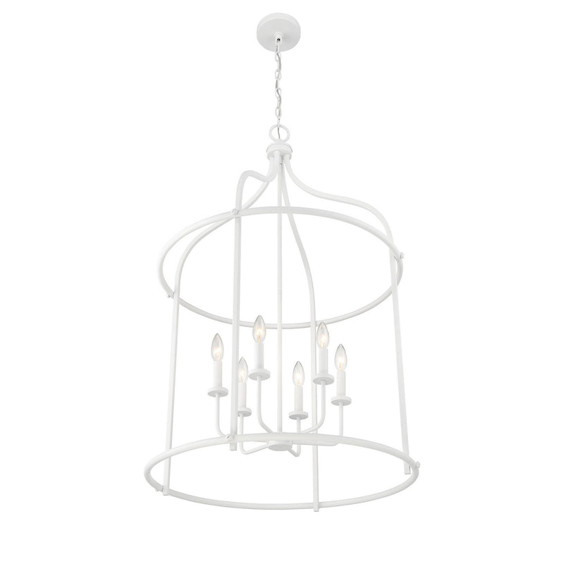 Savoy House 3-7388-6-83 Six Light Pendant, Bisque White