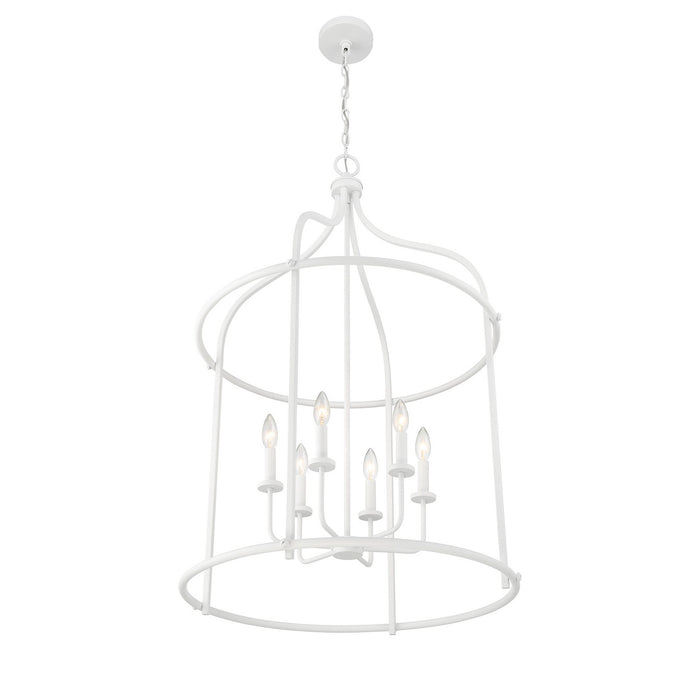 Savoy House 3-7388-6-83 Six Light Pendant, Bisque White