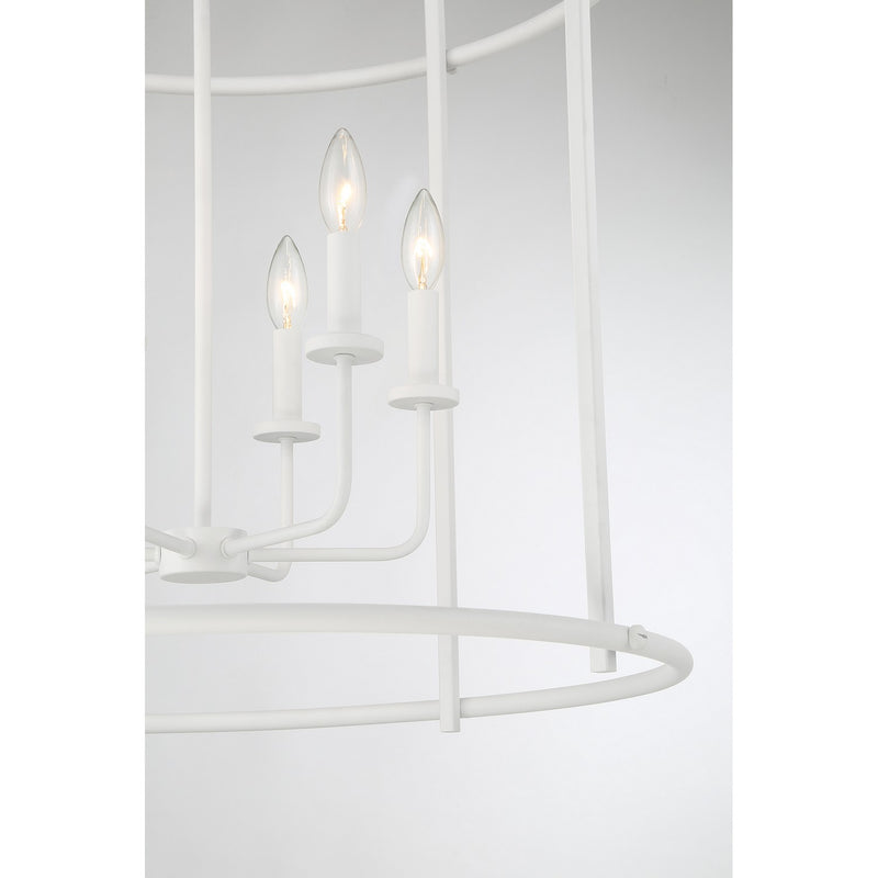 Savoy House 3-7388-6-83 Six Light Pendant, Bisque White