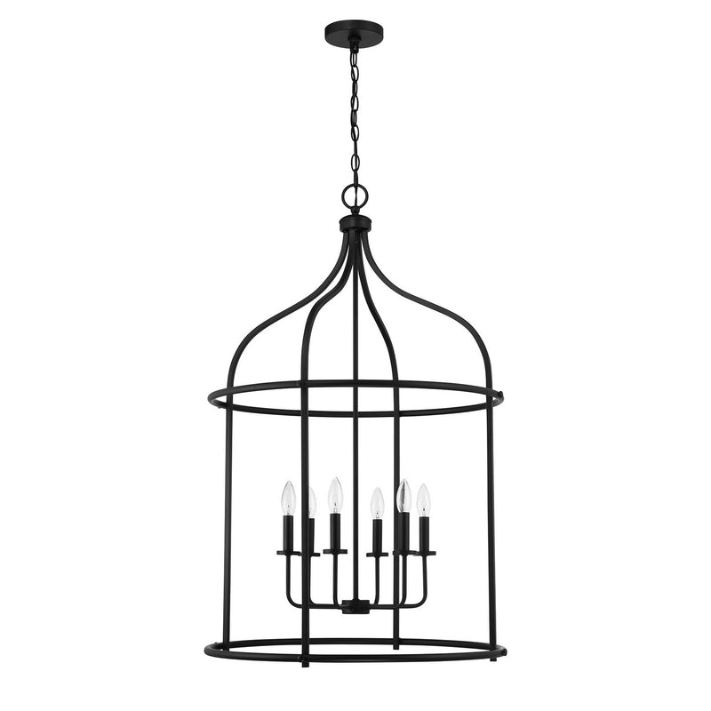 Savoy House 3-7388-6-89 Six Light Pendant, Matte Black