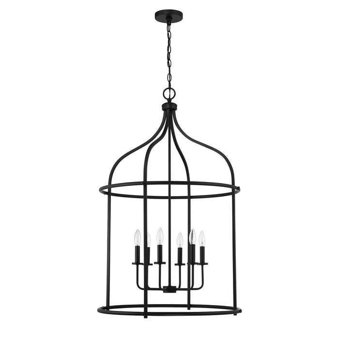 Savoy House 3-7388-6-89 Six Light Pendant, Matte Black