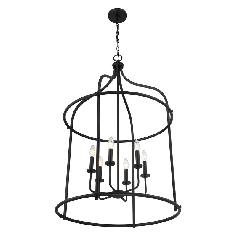 Savoy House 3-7388-6-89 Six Light Pendant, Matte Black
