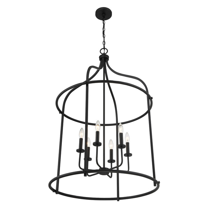 Savoy House 3-7388-6-89 Six Light Pendant, Matte Black