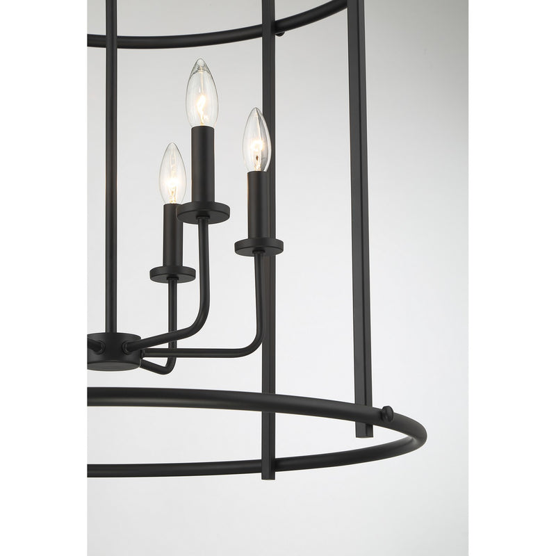 Savoy House 3-7388-6-89 Six Light Pendant, Matte Black