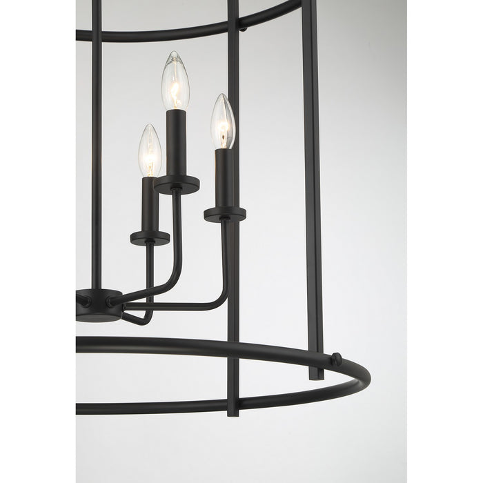 Savoy House 3-7388-6-89 Six Light Pendant, Matte Black