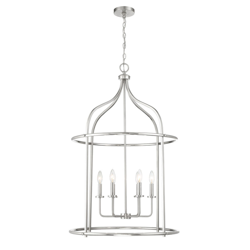 Savoy House 3-7388-6-SN Six Light Pendant, Satin Nickel