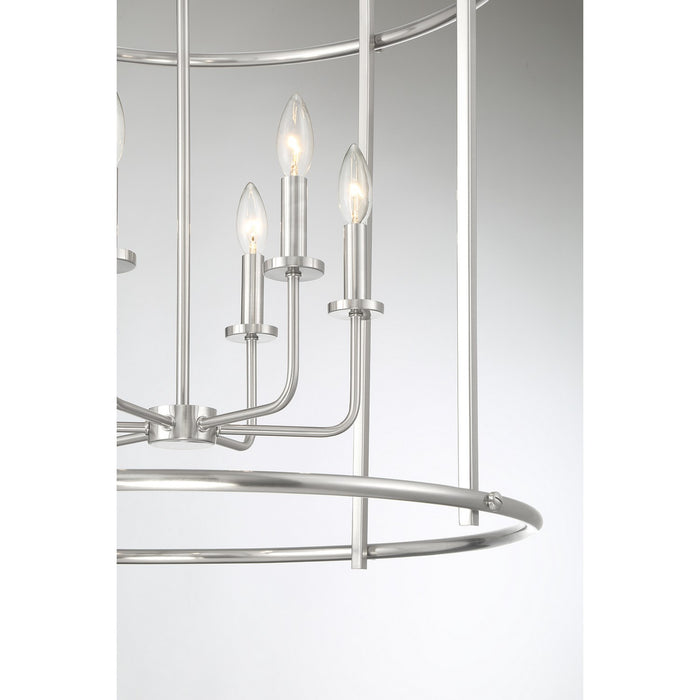 Savoy House 3-7388-6-SN Six Light Pendant, Satin Nickel