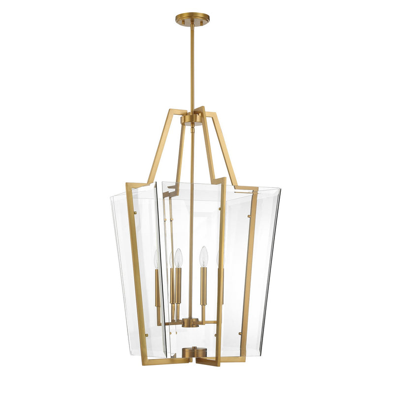 Savoy House 3-9950-4-322 Four Light Pendant, Warm Brass