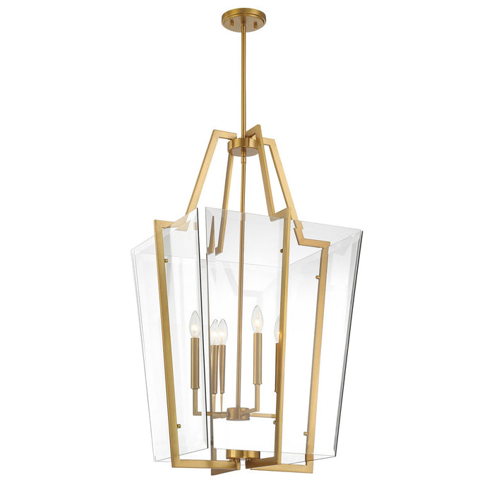 Savoy House 3-9950-4-322 Four Light Pendant, Warm Brass