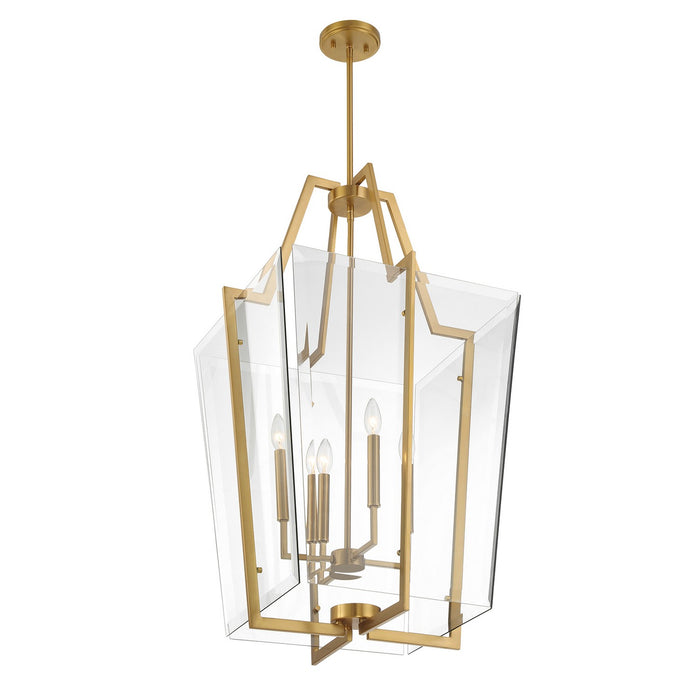 Savoy House 3-9950-4-322 Four Light Pendant, Warm Brass