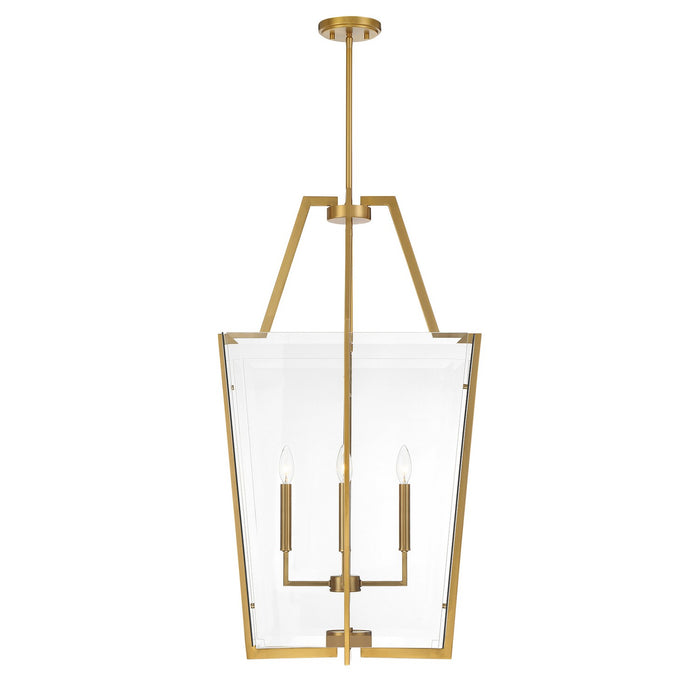 Savoy House 3-9950-4-322 Four Light Pendant, Warm Brass