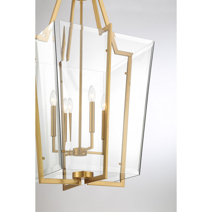 Savoy House 3-9950-4-322 Four Light Pendant, Warm Brass