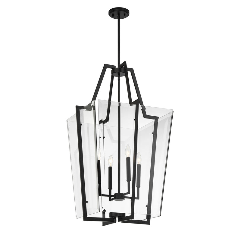 Savoy House 3-9950-4-89 Four Light Pendant, Matte Black
