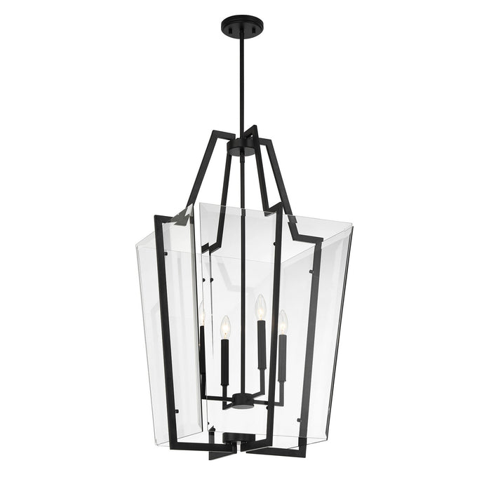 Savoy House 3-9950-4-89 Four Light Pendant, Matte Black
