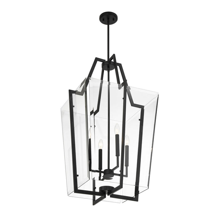 Savoy House 3-9950-4-89 Four Light Pendant, Matte Black