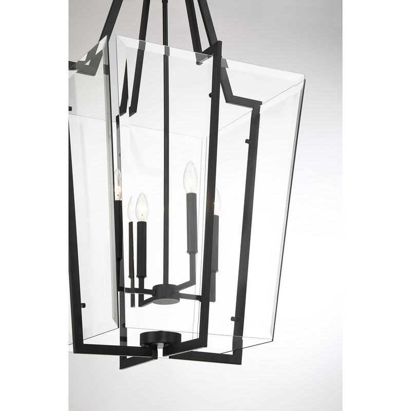 Savoy House 3-9950-4-89 Four Light Pendant, Matte Black