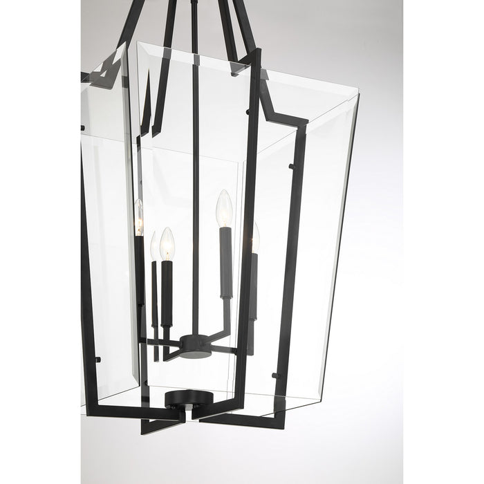 Savoy House 3-9950-4-89 Four Light Pendant, Matte Black