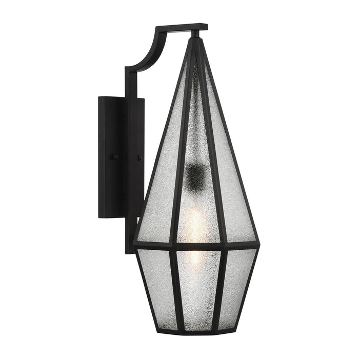 Savoy House 5-705-BK One Light Outdoor Wall Lantern, Matte Black