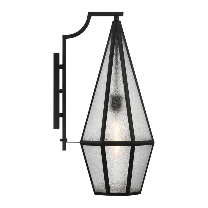 Savoy House 5-705-BK One Light Outdoor Wall Lantern, Matte Black